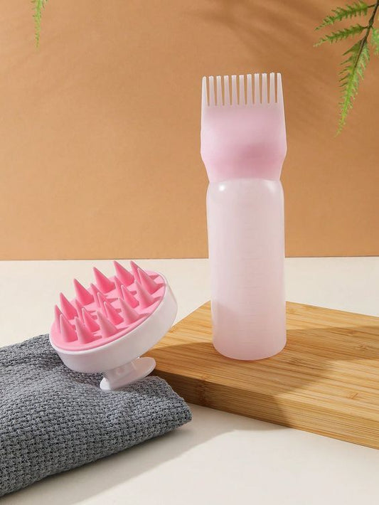 Kit de Escova Massageadora para Lavagem + Aplicador de Produtos