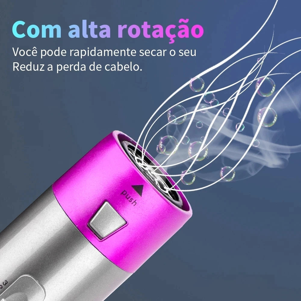 Secador de Cabelo 5 em 1 com Escova iônica - Tecnologia Avançada para um Cabelo Perfeito - 110V
