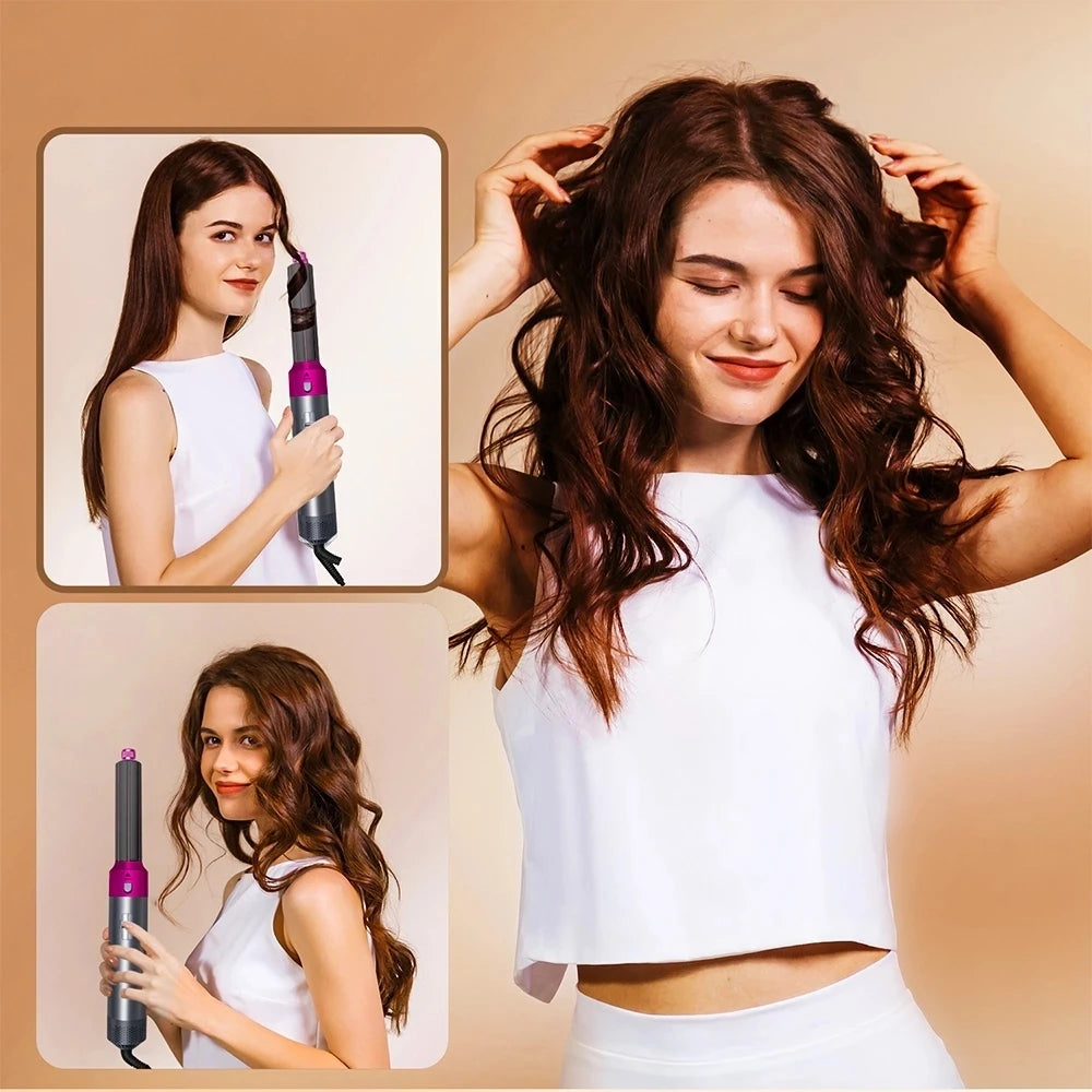 Secador de Cabelo 5 em 1 com Escova iônica - Tecnologia Avançada para um Cabelo Perfeito - 110V